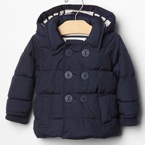 Navy Blue Kids Puffer Jacket